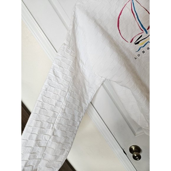 Vintage 90s Wek The World LONG BEACH Textured Crewneck Sweatshirt Size XL USA - Picture 4 of 10